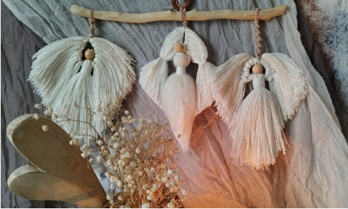 Macramé závěs " Andělé " — foto 6