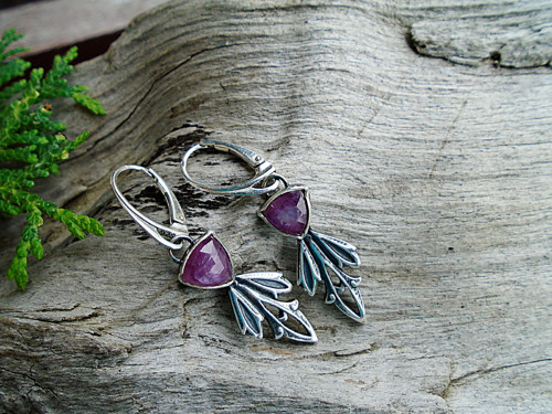 Strieborný set Ag925 Safír Gothic — foto 3