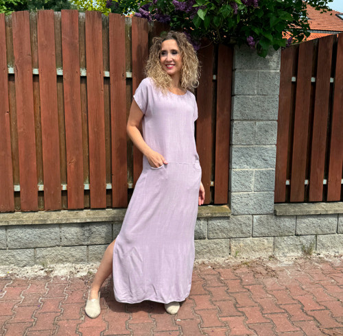 Rovné šaty s kapsičkami Lila vel. M — foto 2