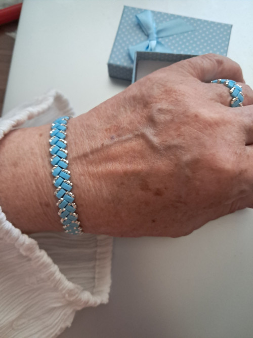 Letni obloha, náramek a prsten Miyuki — foto 4