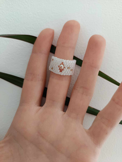 Prsten s říční perlou — foto 2