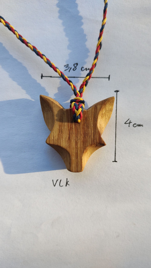 Vlk - dubový náhrdelník — foto 3