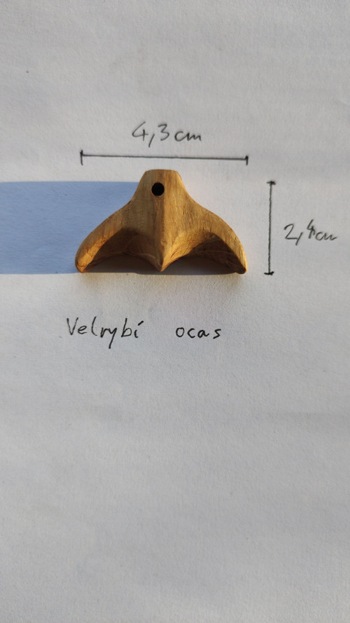 Velrybí ocas - dubový náhrdelník — foto 3