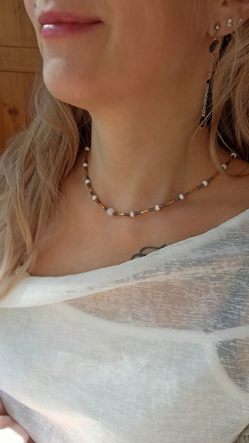 Elegantní set s bílým jadeitem — foto 2