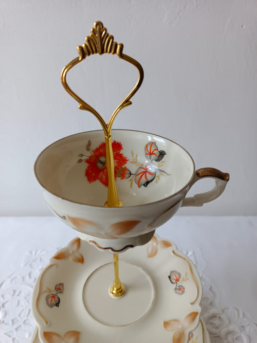 Porcelánová etažérka — foto 3