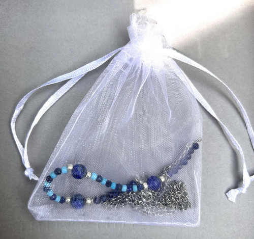 Řetízek s lapis lazuli a tyrkysem — foto 3