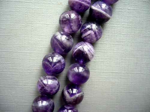 Vrt. 10 mm - ametyst chevron, 1 ks — foto 2