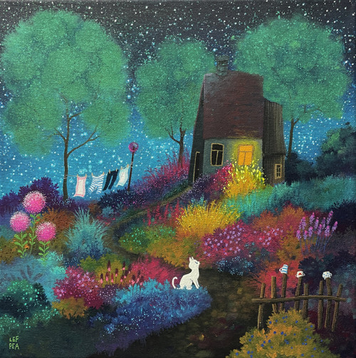 Zasutá zahrada - 30x30cm — foto 2