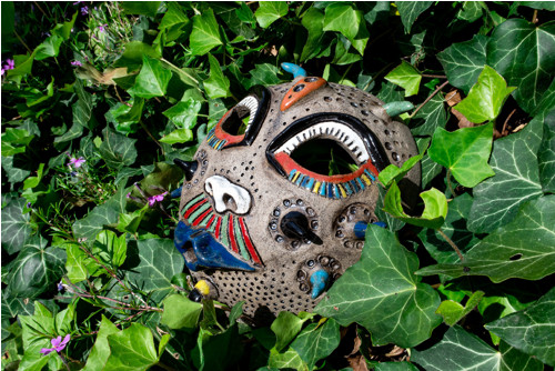 Keramická africká maska — foto 3