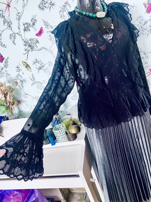 Halenka celokrajková, viktoriánský look — foto 3