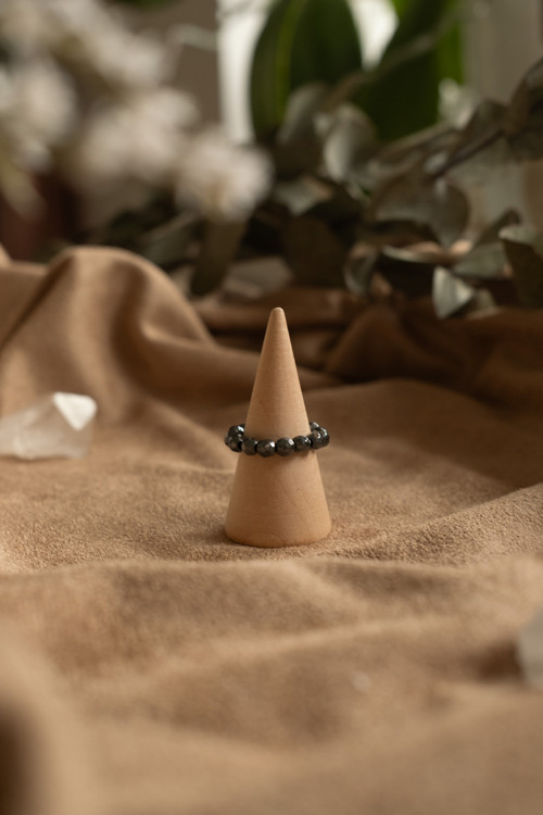 Hematit fazetovaný - 4 mm — foto 3