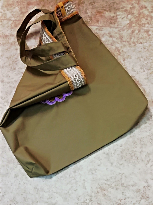 Plátěná khaki taška Orient — foto 2