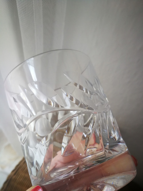 Silnostěnné broušené sklenice sada 4ks — foto 5