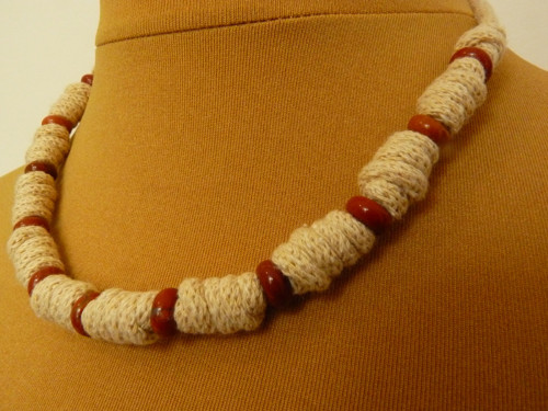 Náhrdelník macramé "Morseovka" — foto 2