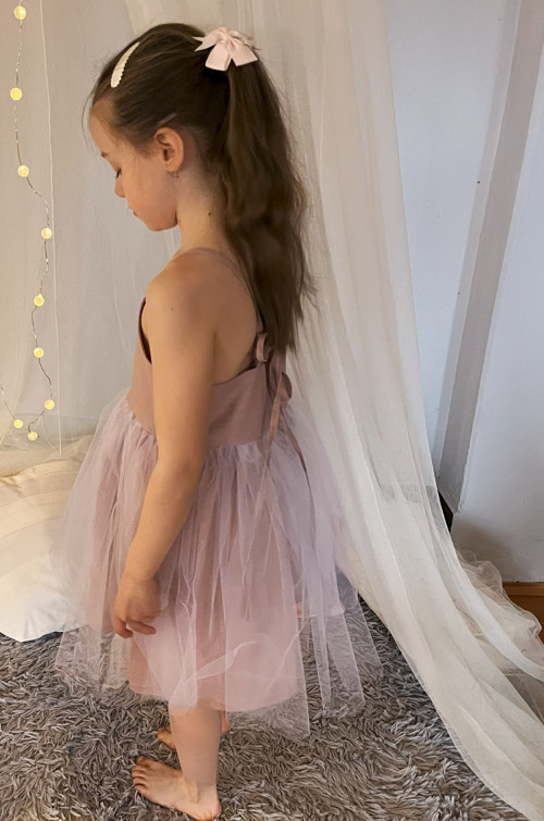 Lněné šaty s tylovou sukýnkou SOFIE — foto 2