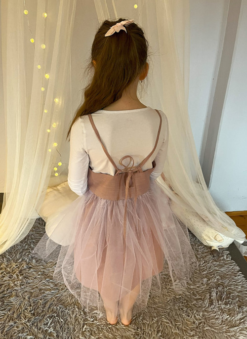 Lněné šaty s tylovou sukýnkou SOFIE — foto 4