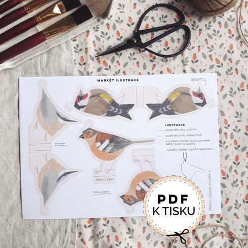 Vystřihovánka Ptáčci (PDF k tisku) — foto 4
