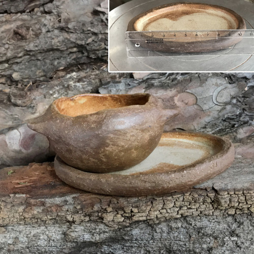 18 Primitive pottery set (miska+podmiska) — foto 3