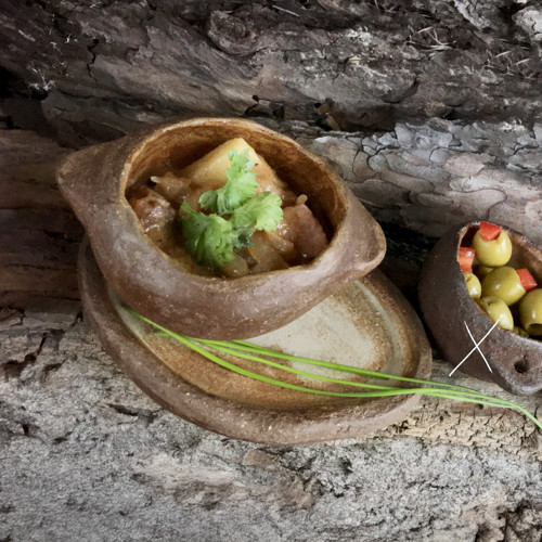 18 Primitive pottery set (miska+podmiska) — foto 4