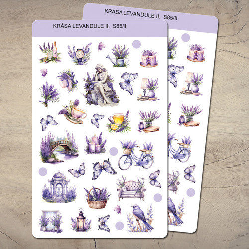 Samolepky do diáře - Krása levandule — foto 2