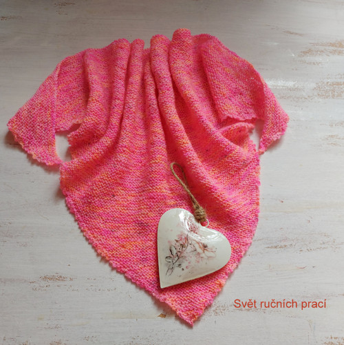 Pink se žlutou - šátek — foto 4