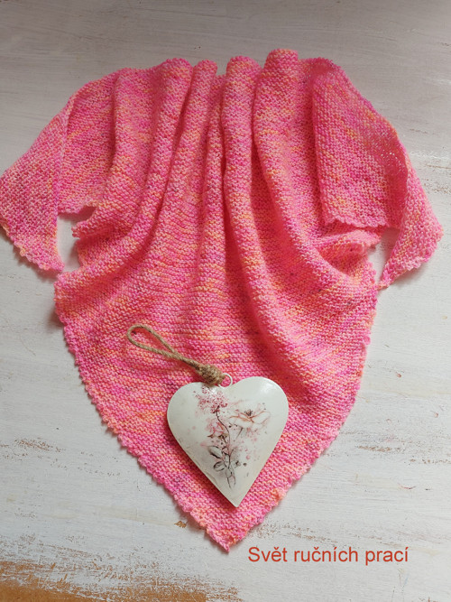 Pink se žlutou - šátek — foto 3