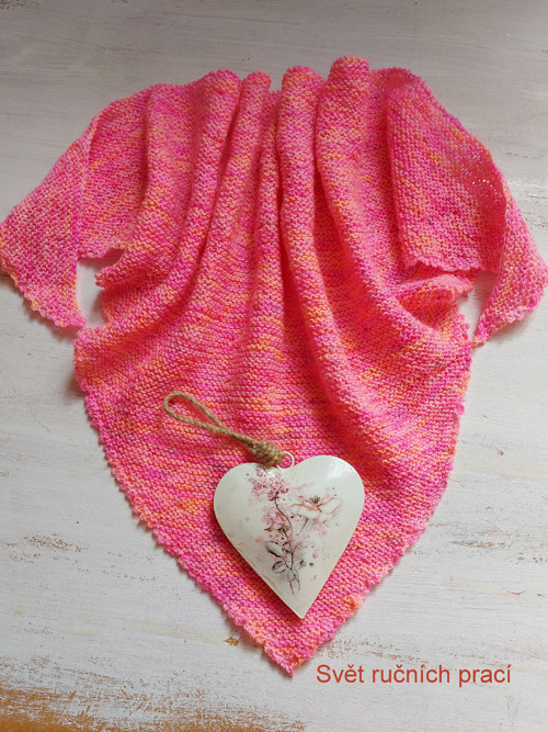 Pink se žlutou - šátek — foto 2
