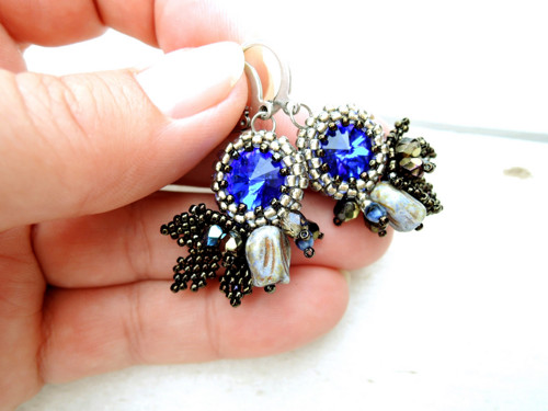 Royal Blue ... Swarovski rivoli — foto 2