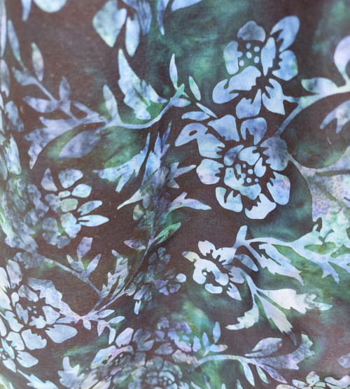 Turecké kalhoty Modrozelené-bali batik — foto 6