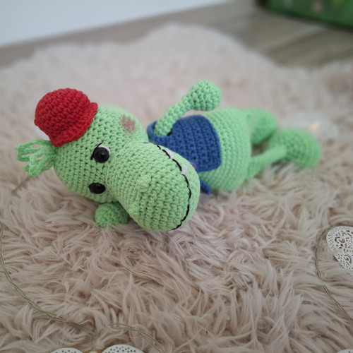 Háčkovaný krokodýl Ludva — foto 3