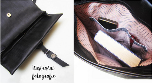 Trinity street backpack pudrová s bílou — foto 4