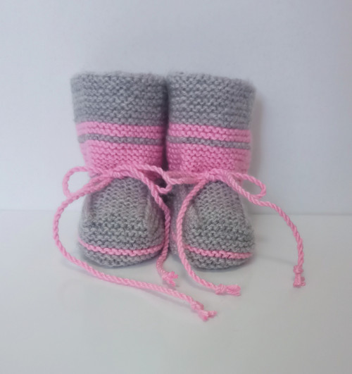 Pletené bačkůrky - 10 cm — foto 2