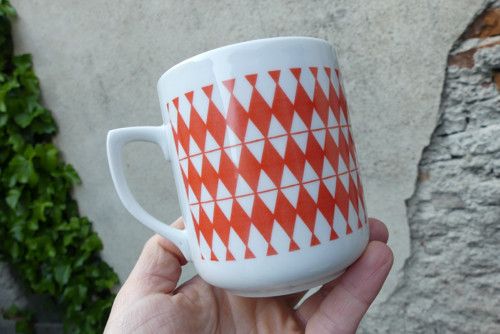 Červená...retro hrnek, Československo — foto 4