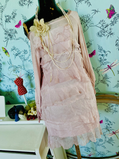 Hedvábné šaty powder pink — foto 2