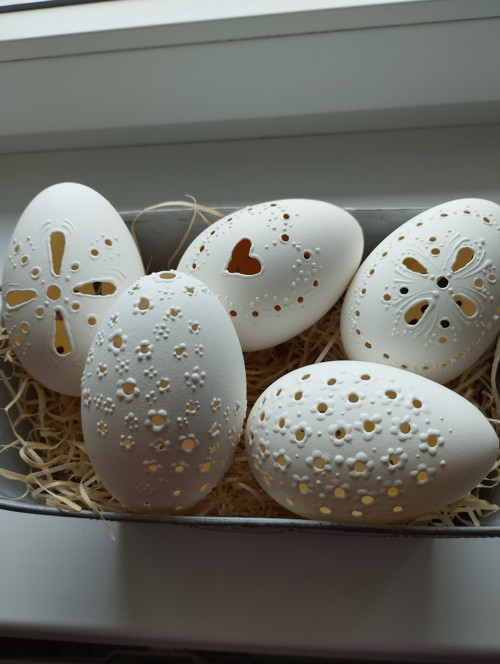 Bílé husí kraslice — foto 6
