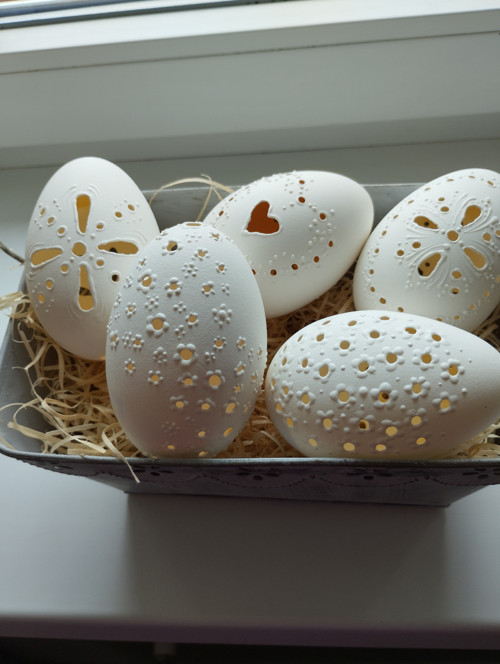 Bílé husí kraslice — foto 3