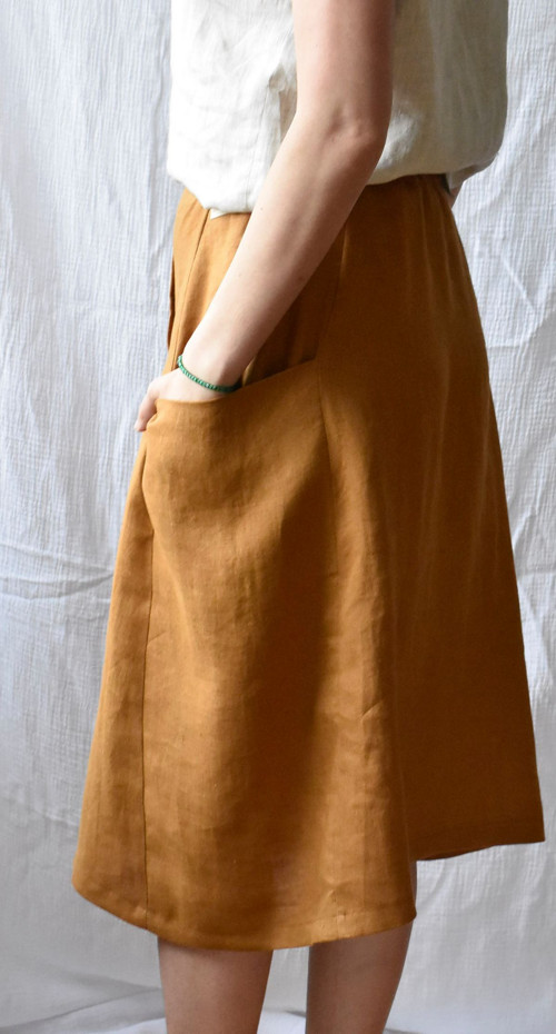 Lněná sukně — foto 3