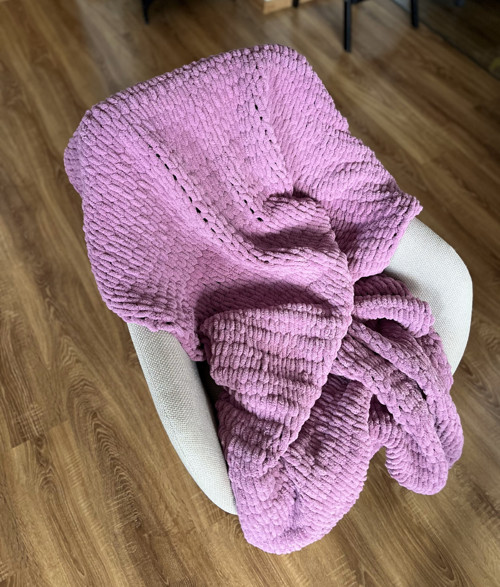 Pletená deka z příze Alize Puffy — foto 4