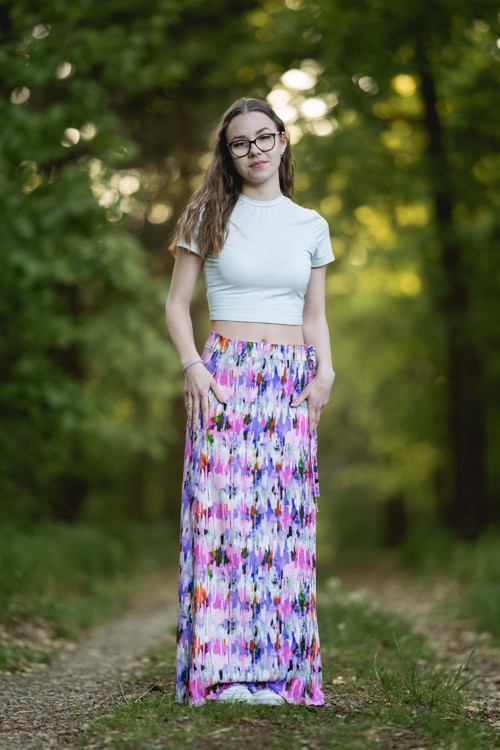Sukně zavinovačka abstrakt II — foto 2