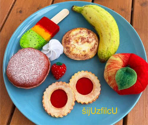 Hračka z filcu do dětské kuchyňky - MIX — foto 2