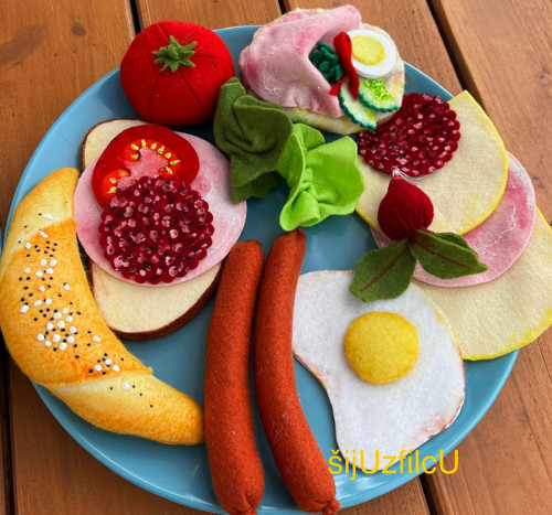 Hračka z filcu do dětské kuchyňky - MIX — foto 3