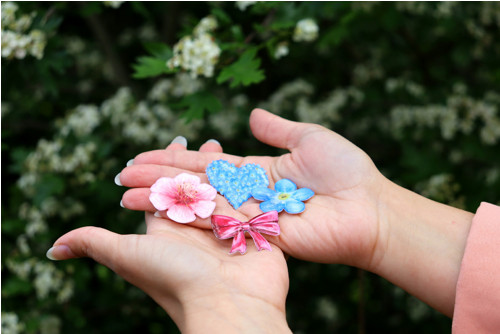 Sakura, třešeň - designová brož — foto 4