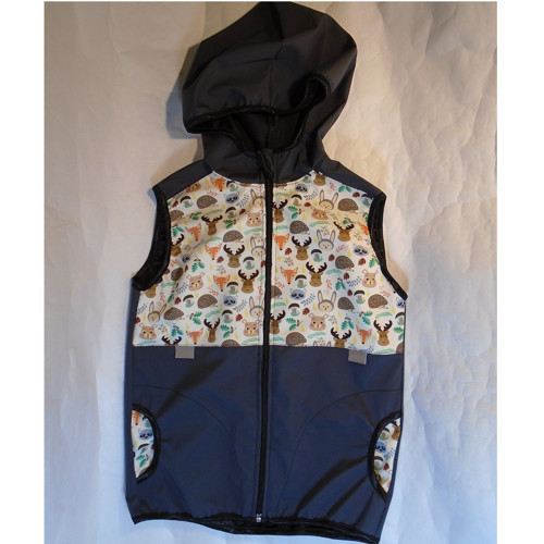 Dětská letní softshell. vesta Zvířátka — foto 2