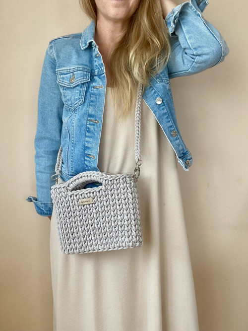 Háčkovaná kabelka Elegant cappuccino — foto 3