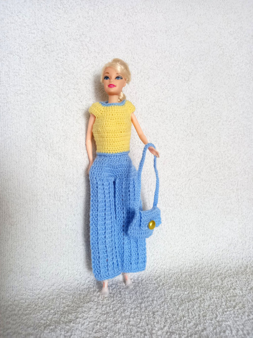 Kalhoty+triko+klobouk+kabelka pro Barbie — foto 2