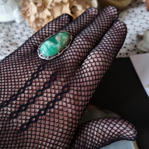 Prsten "Zelené jablko" - Chryzopál , Ag 925 — foto 6