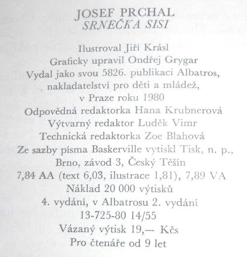 Josef Prchal: SRNEČKA SISI, 1980 — foto 5