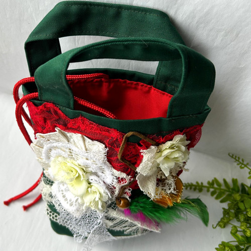 Boho kabelka s květinami - mini — foto 2