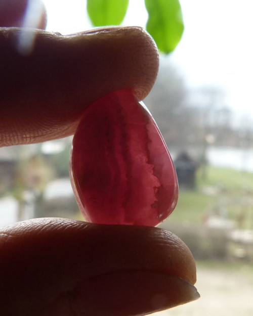 Rodochrozit kabašon - 2,1 cm - Extra! — foto 5