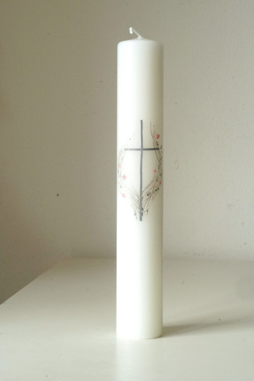 Křestní svíce Výhonky, kvítky — foto 2